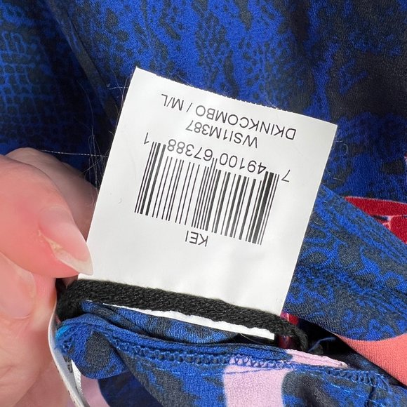 BCBGMaxAzria Kei Resort Collection Poncho Flowy Oversized Relaxed Fit Blouse Top - Picture 5 of 11